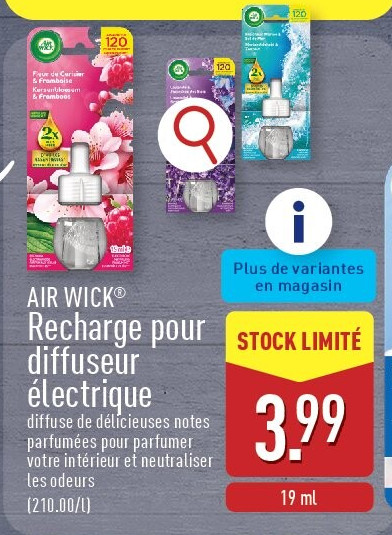 Recharge pour diffuseur électrique