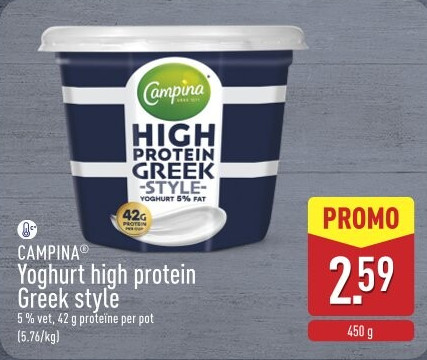 Yoghurt high protein Greek style