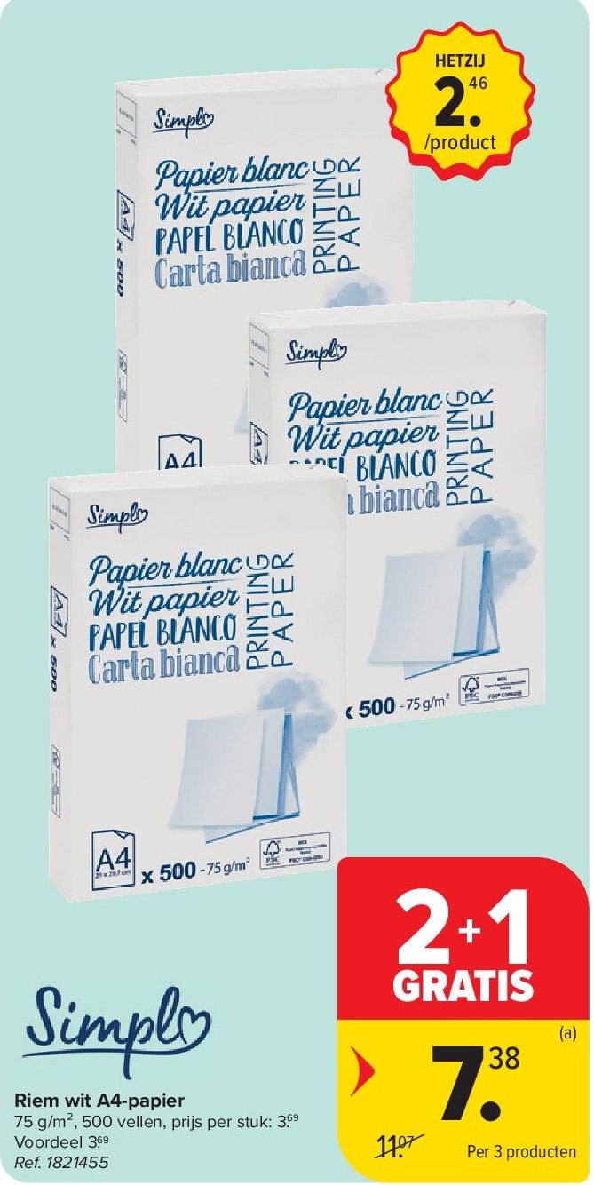 Riem wit A4-papier