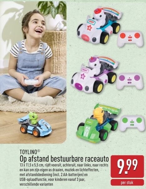 Op afstand bestuurbare raceauto