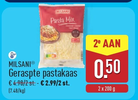 Geraspte pastakaas