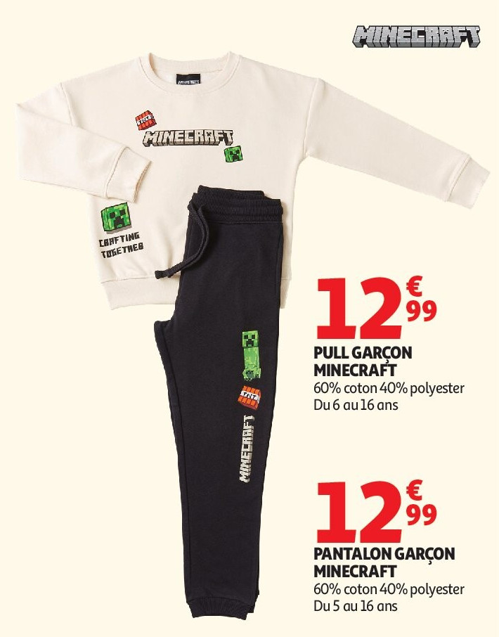 PULL GARÇON MINECRAFT