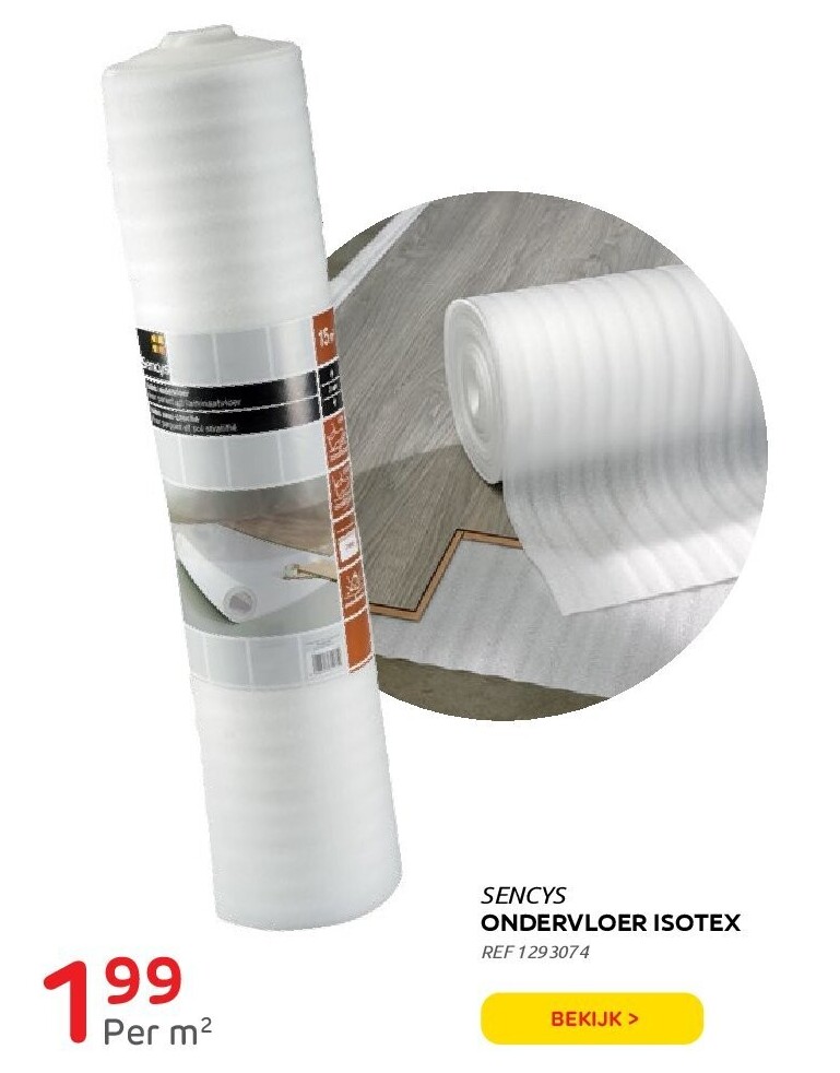 SENCYS ONDERVLOER ISOTEX