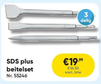 SDS plus beitelset