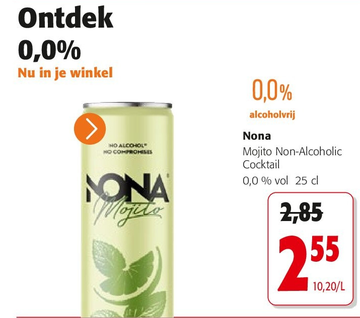 Nona Mojito Non-Alcoholic Cocktail 0,0 % vol 25 cl