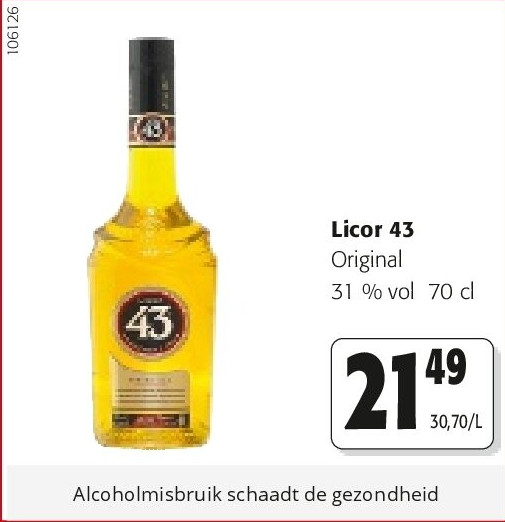 Licor 43 Original 31 % vol 70 cl