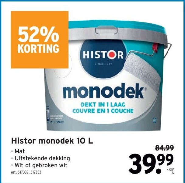 Histor monodek 10 L