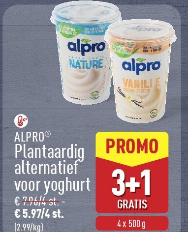 Plantaardig alternatief voor yoghurt