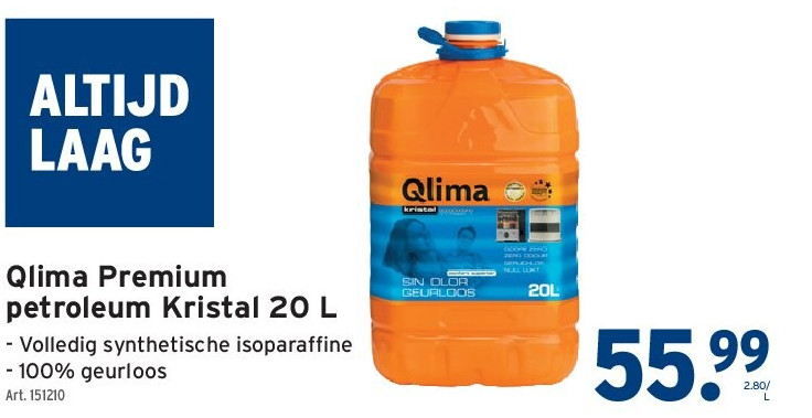 Qlima Premium petroleum Kristal 20 L