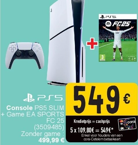 Console PS5 SLIM + Game EA SPORTS FC 25