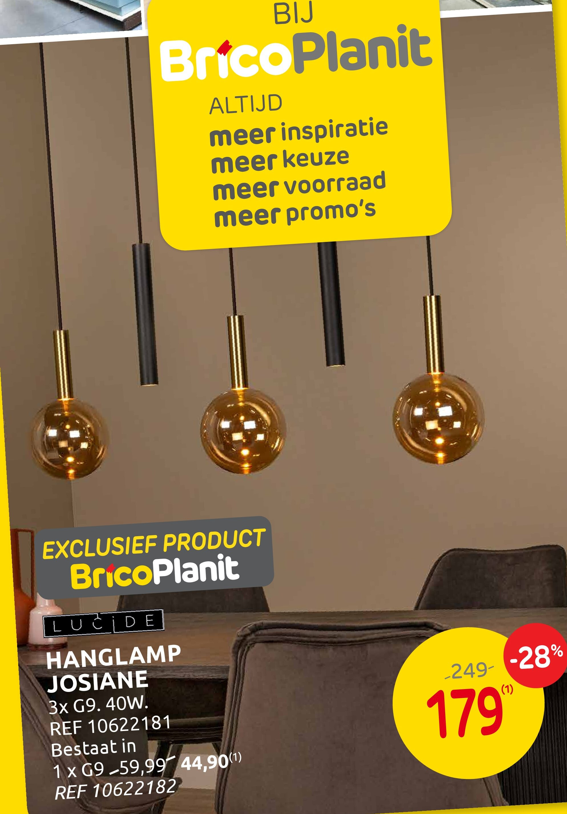 Hanglamp Josiane 3x G9 40W