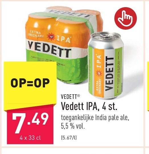 Vedett IPA, 4 st.