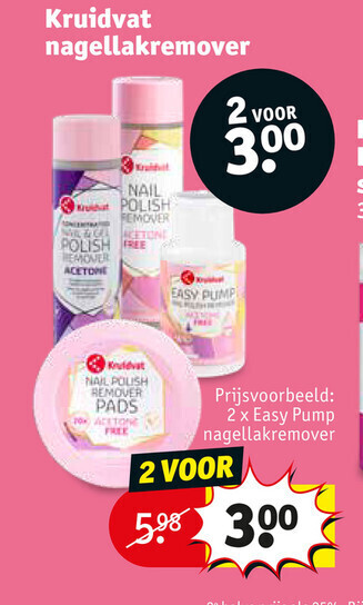 Kruidvat nagellakremover