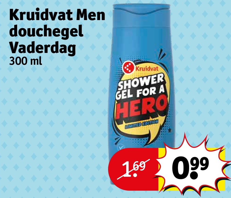 Kruidvat Men douchegel Vaderdag