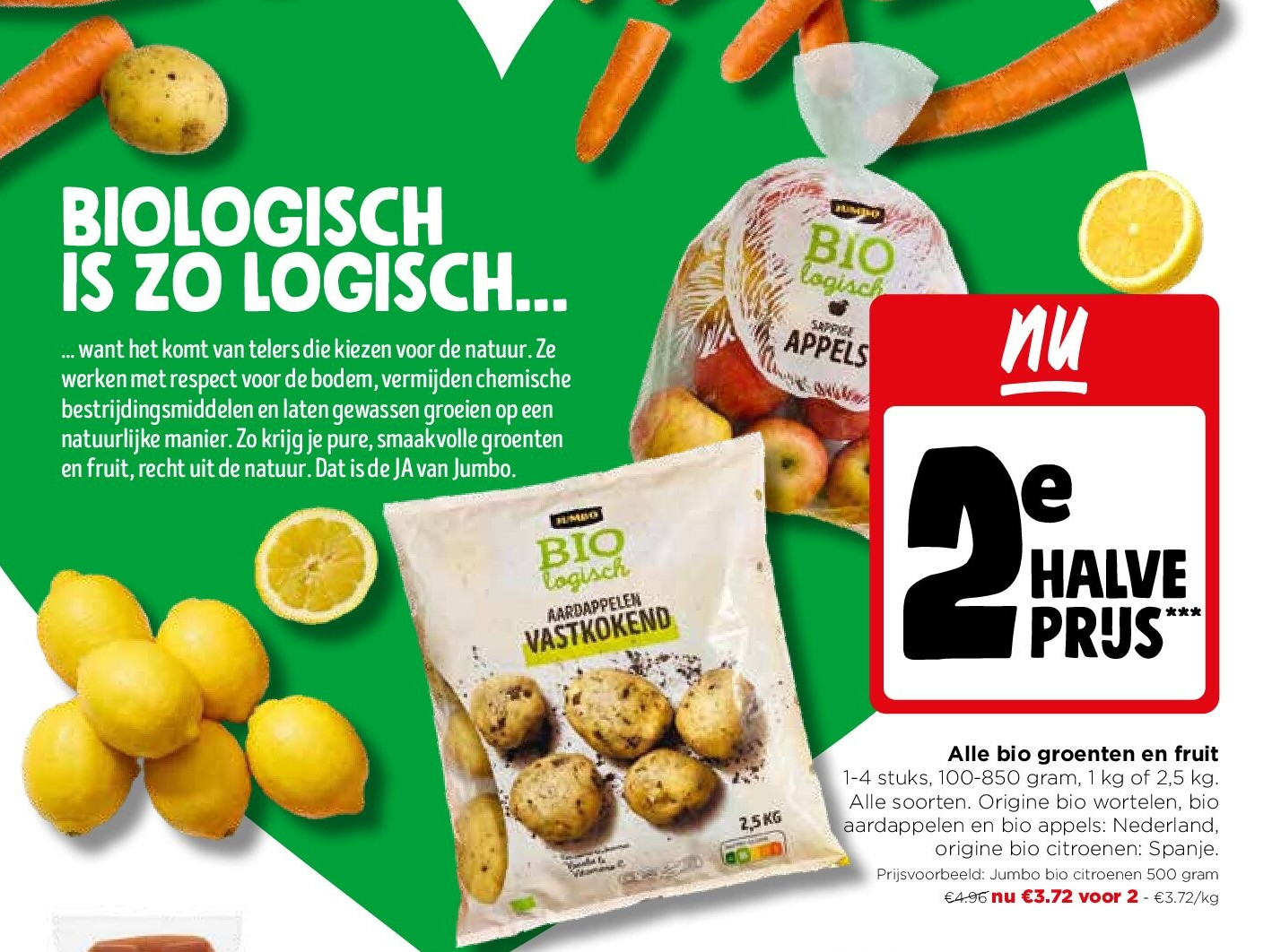 Alle bio groenten en fruit