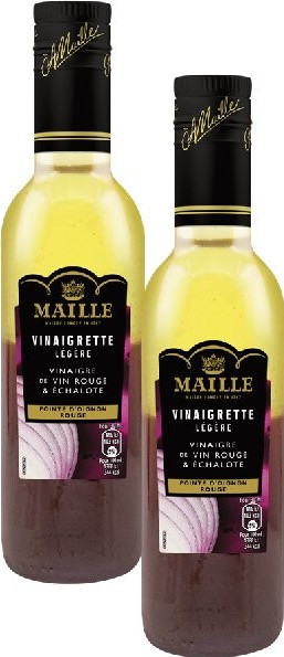 VINAIGRETTE MAILLE VINAIGRE DE VIN ROUGE & ÉCHALOTE 360 ml