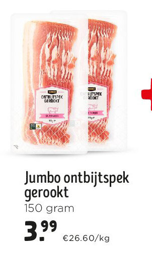 Jumbo ontbijtspek gerookt