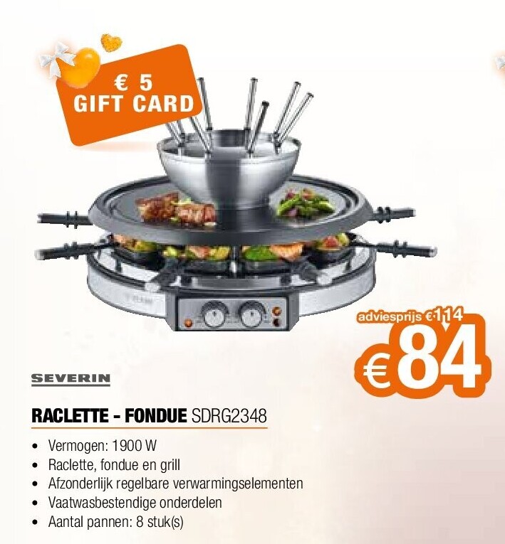 RACLETTE - FONDUE SDRG2348