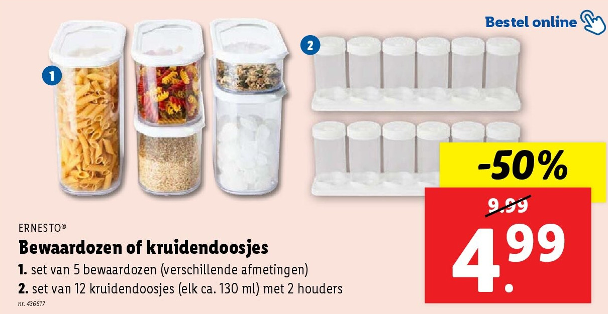 Bewaardozen of kruidendoosjes