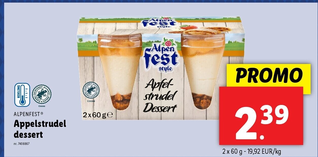 Appelstrudel dessert