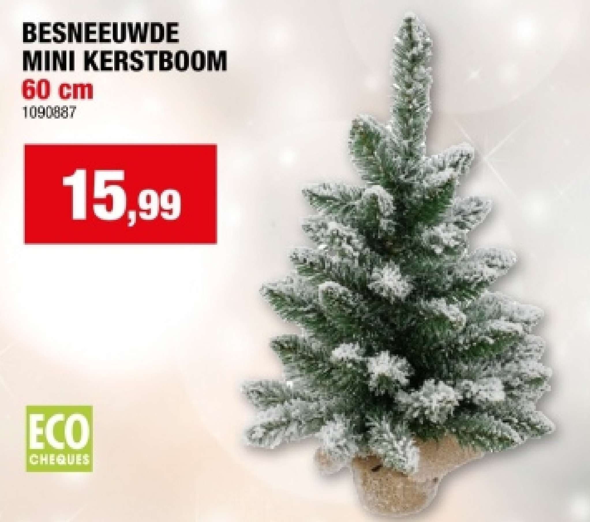 BESNEEUWDE MINI KERSTBOOM 60 cm