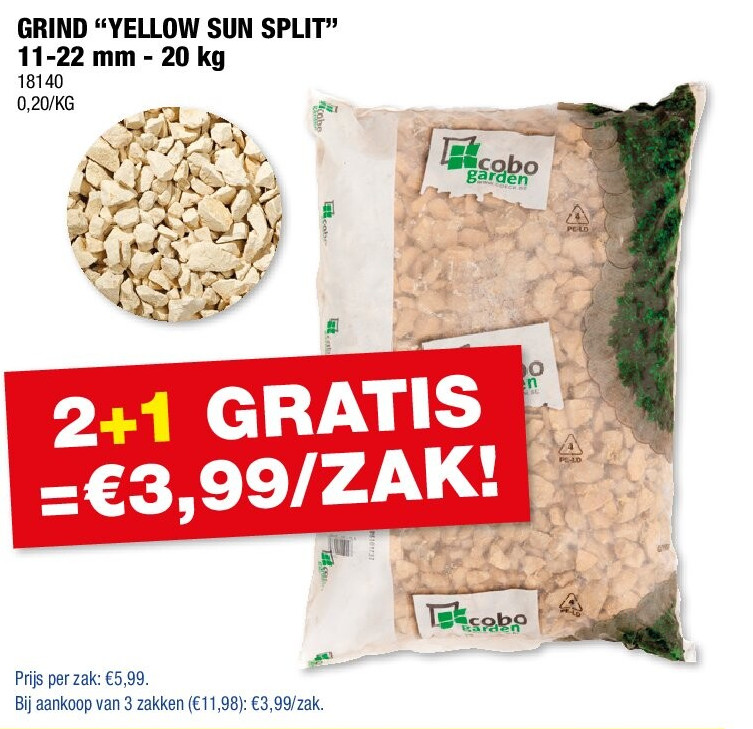 GRIND “YELLOW SUN SPLIT” 11-22 mm - 20 kg