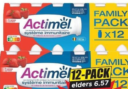 Actimel drink aardbei 12-pack
