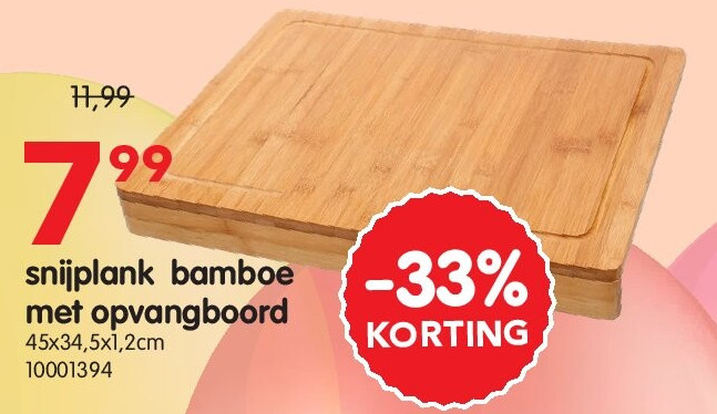 snijplank bamboe met opvangboord