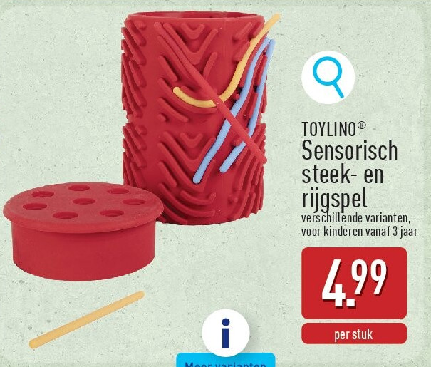 Sensorisch steek- en rijgspel