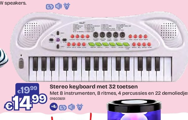 Stereo keyboard met 32 toetsen