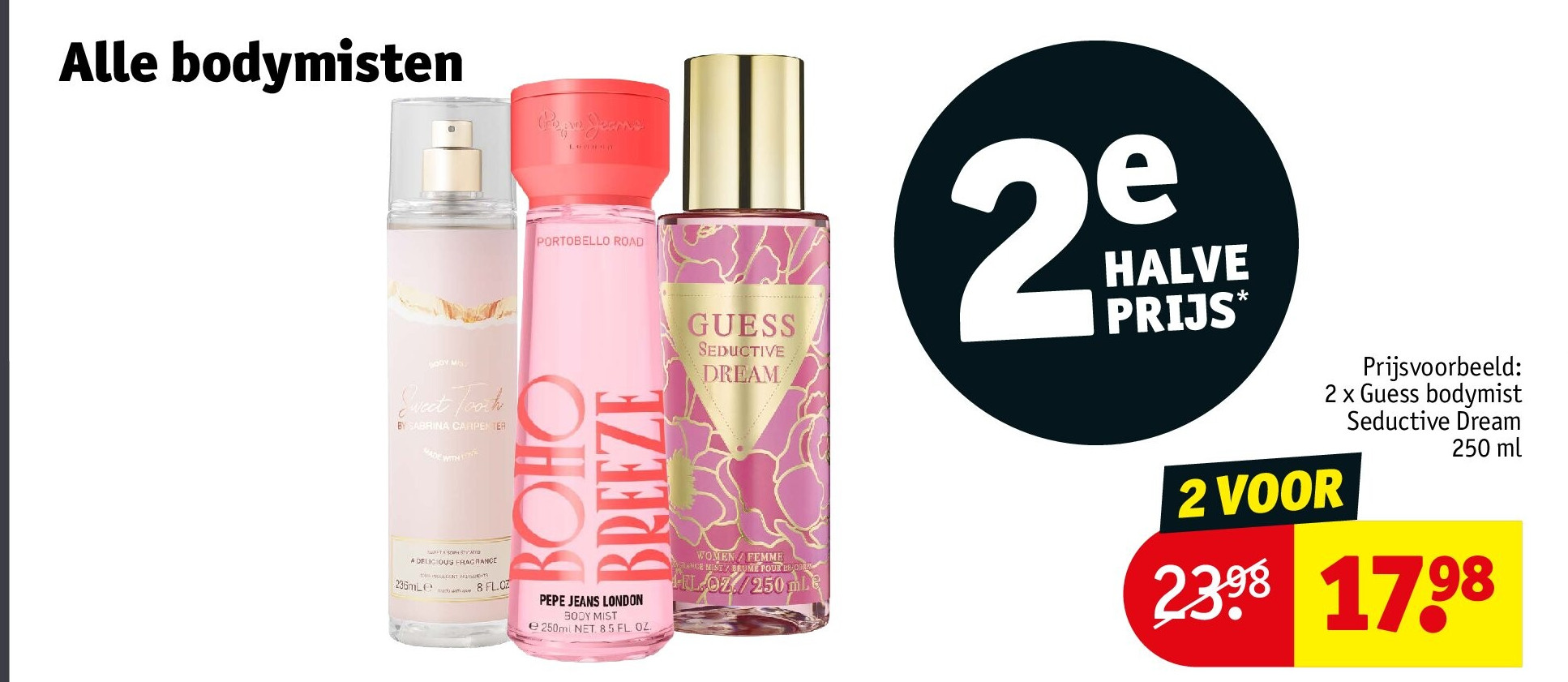 2 x Guess bodymist Seductive Dream 250 ml