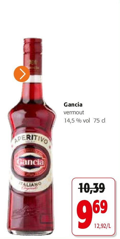 Gancia vermout 14,5 % vol 75 cl