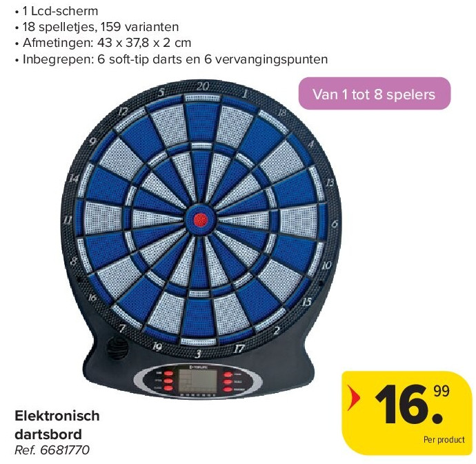 Elektronisch dartsbord