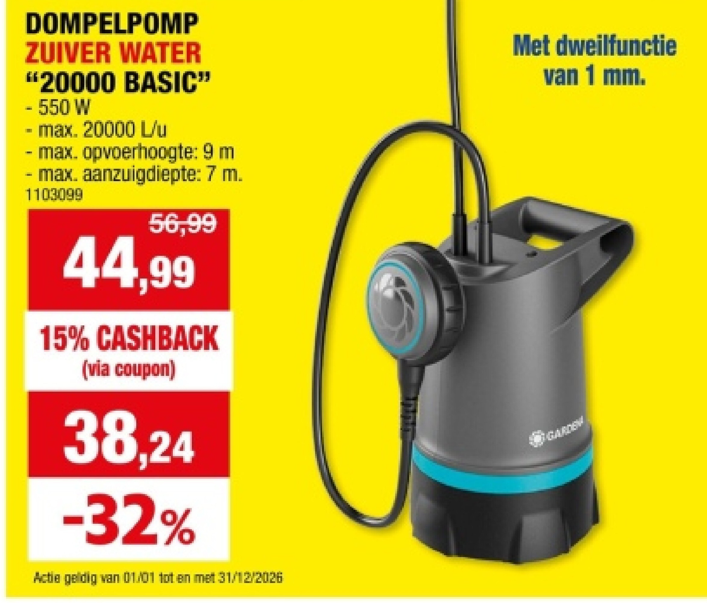 DOMPELPOMP ZUIVER WATER "20000 BASIC"