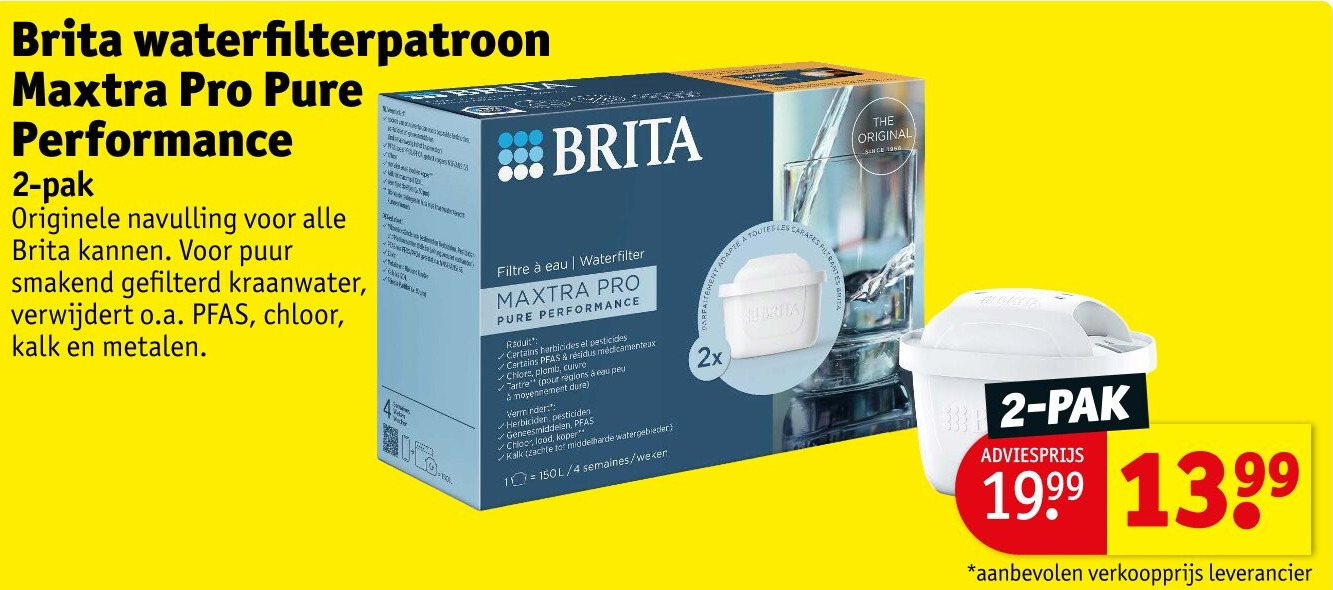Brita waterfilterpatroon Maxtra Pro Pure Performance