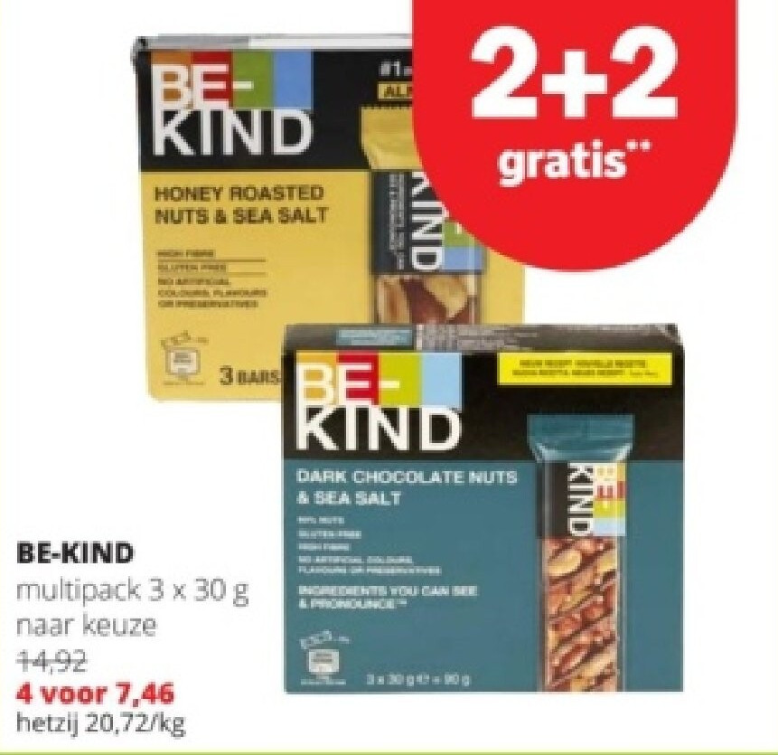BE-KIND multipack 3 x30 g naar keuze