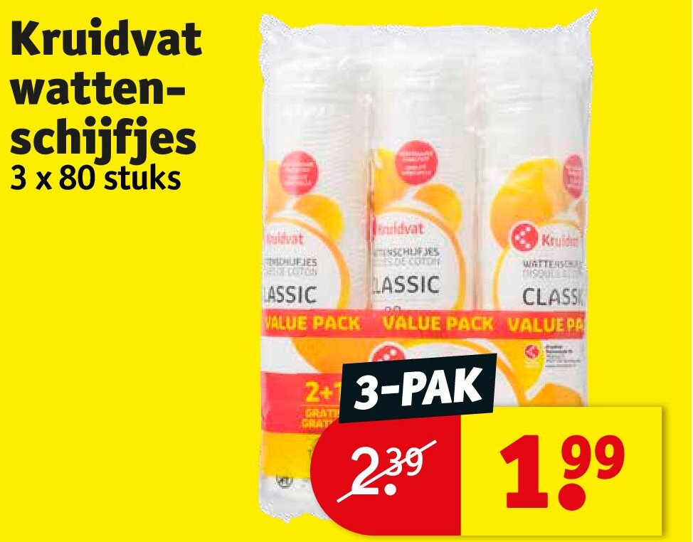 Kruidvat wattenschijfjes