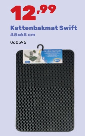 Kattenbakmat Swift 45x65 cm