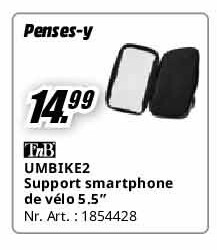 UMBIKE2 Support smartphone de vélo 5.5”
