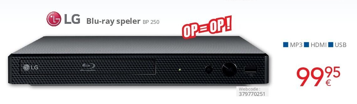 Blu-ray speler BP 250