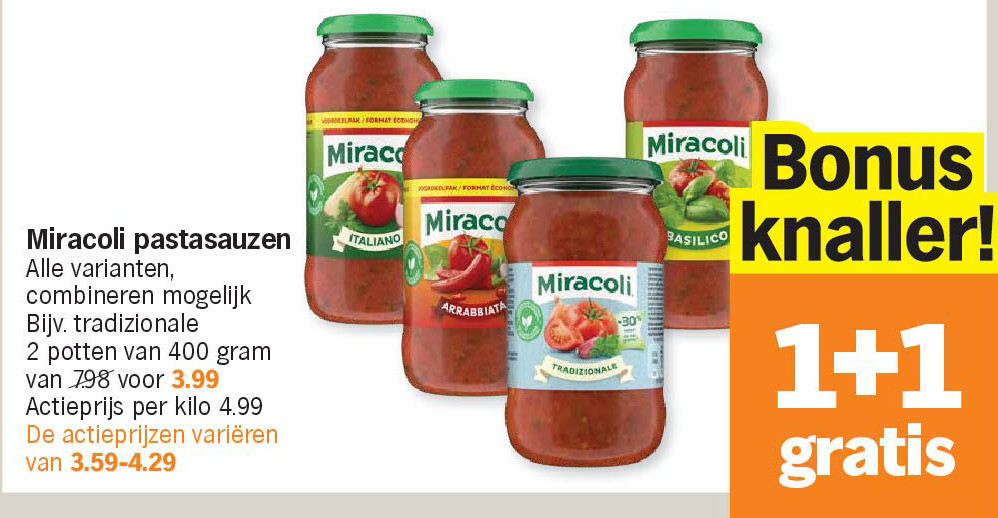 Miracoli pastasauzen