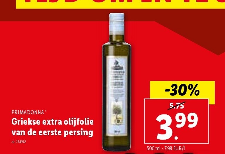 Griekse extra olijfolie van de eerste persing