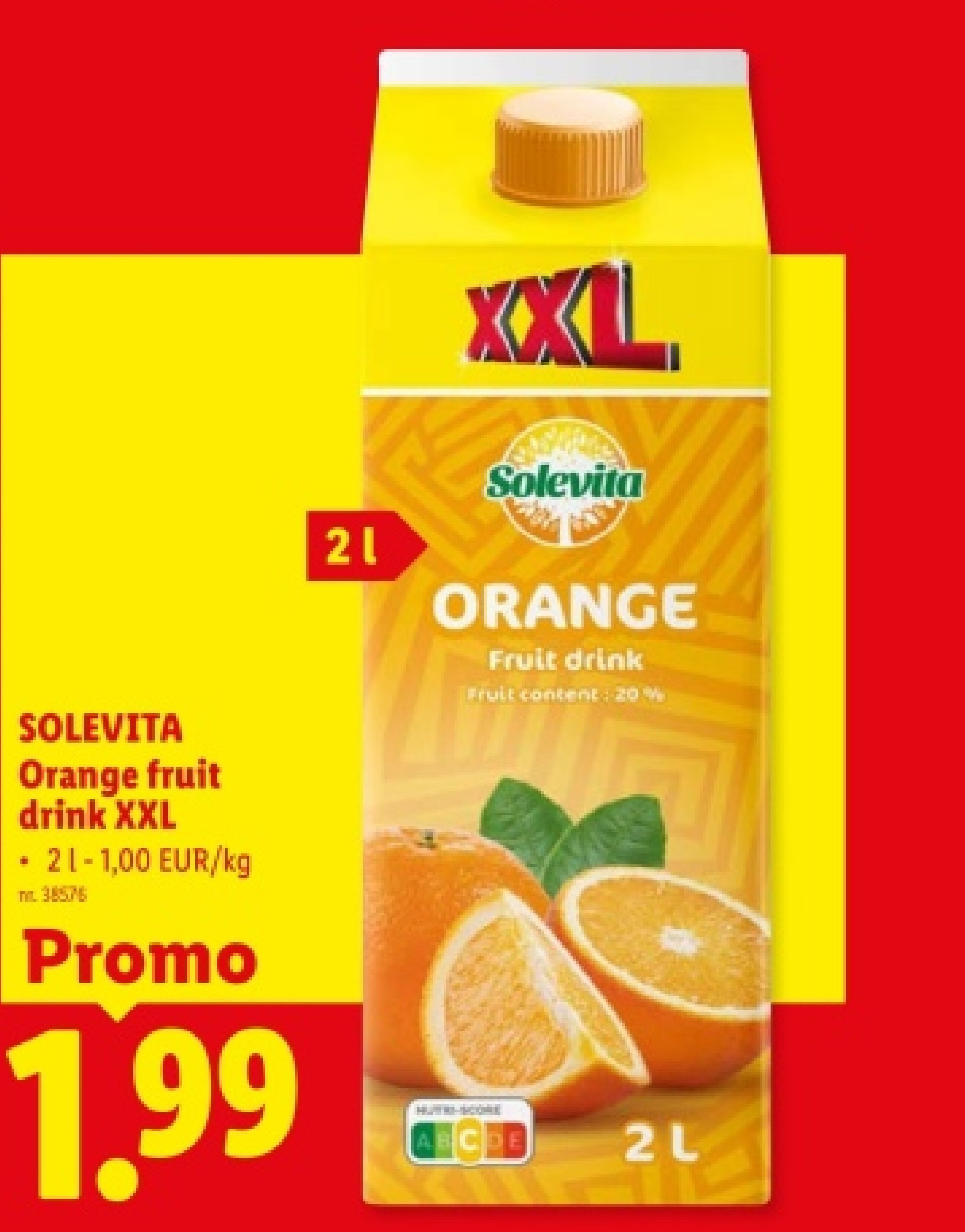 Orange fruit drink XXL