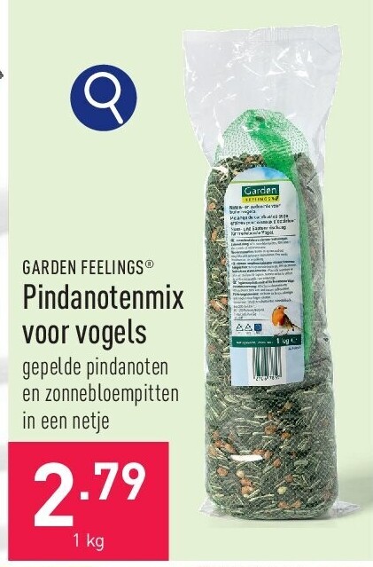 Pindanotenmix voor vogels