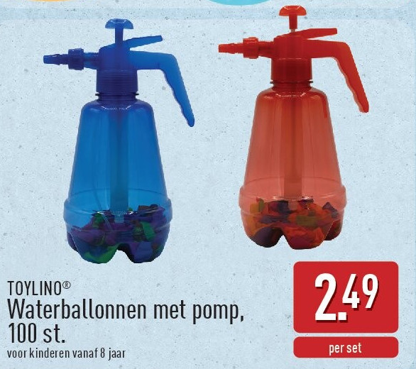Waterballonnen met pomp, 100st.