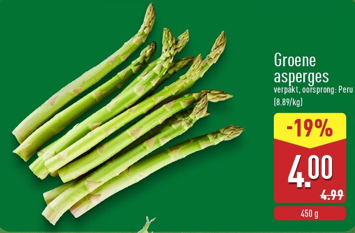 Groene asperges