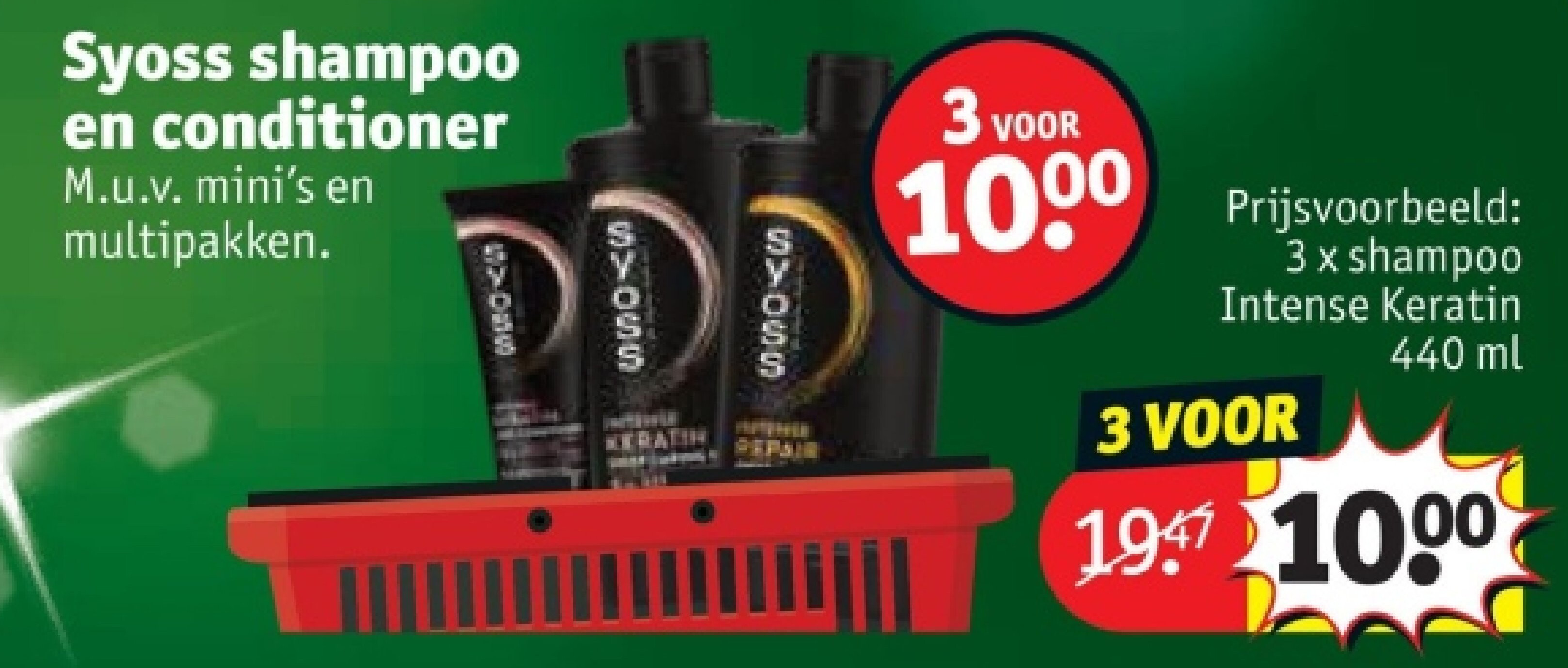 3 x shampoo Intense Keratin 440 ml