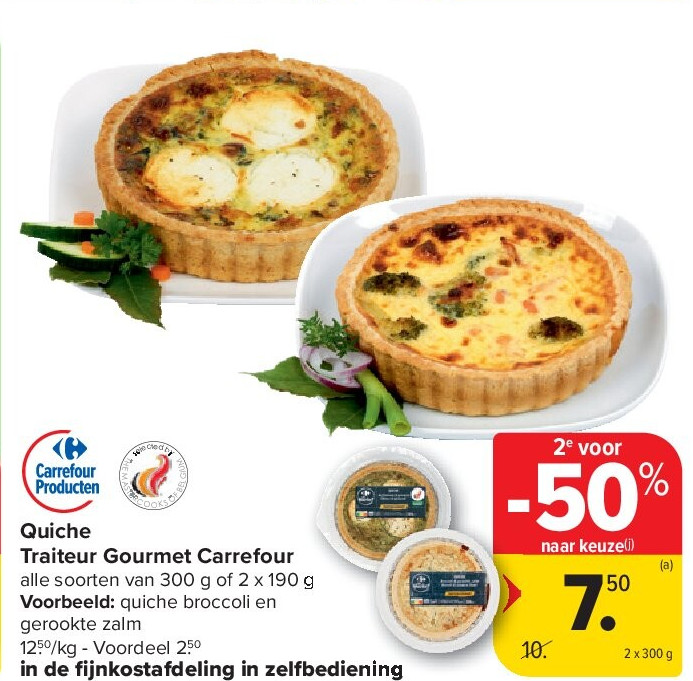 Quiche Traiteur Gourmet Carrefour