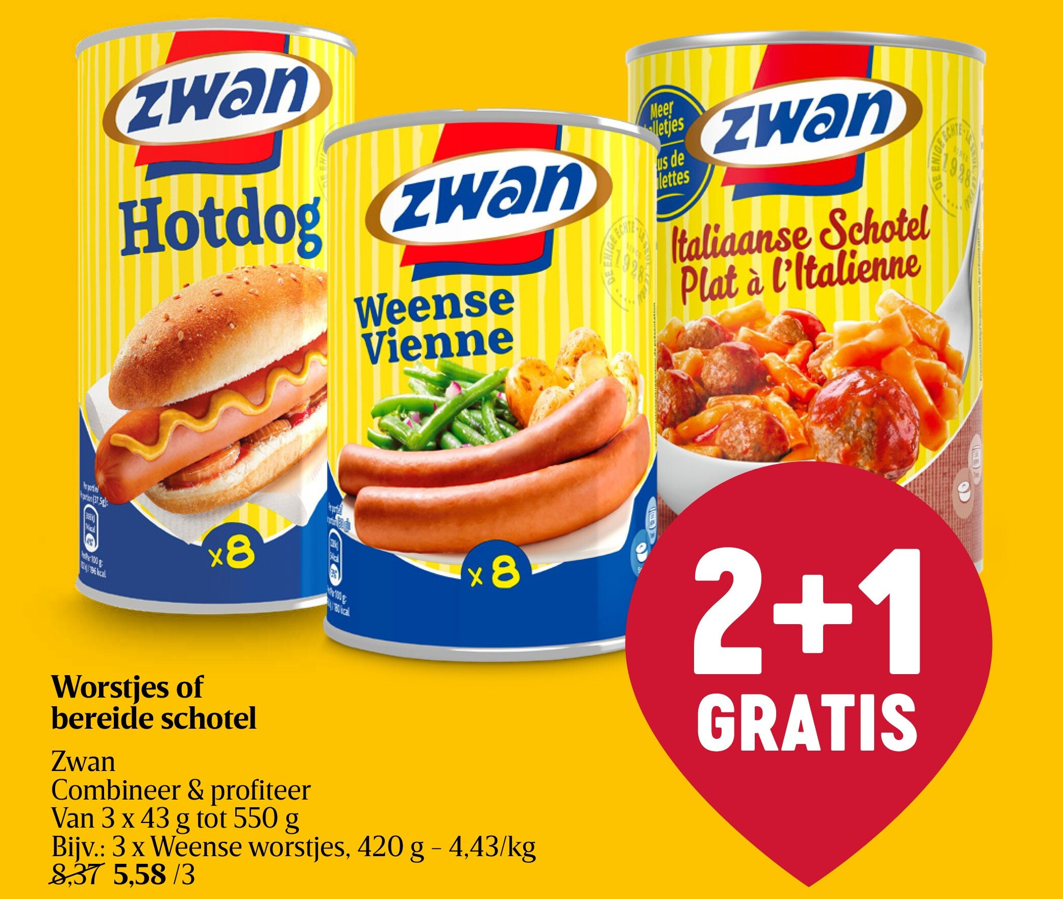 Worstjes of bereide schotel