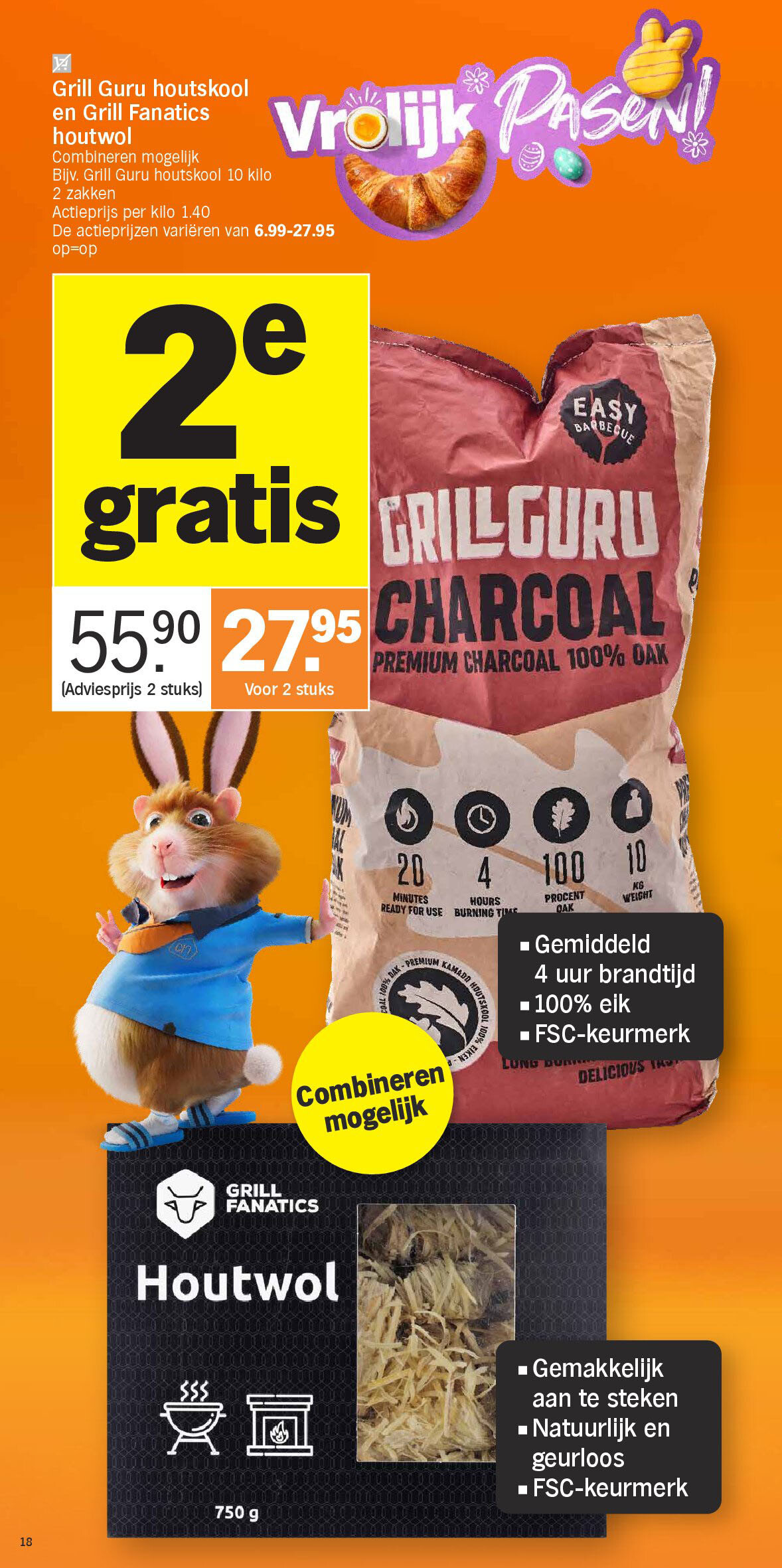 Grill Guru houtskool en Grill Fanatics houtwol